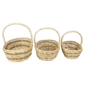 Bügelkorb  FF-500001 3er Set Beige - Naturfaser - 41 x 36 x 31 cm