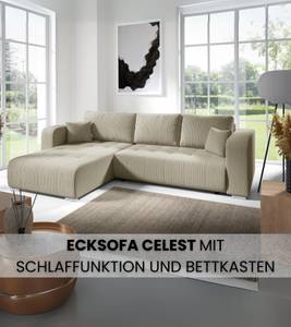 Ecksofa CELEST Weiß