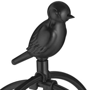 Lot de 2 Trellis 188 cm déco oiseau noir Noir - Métal - Matière plastique - 24 x 188 x 24 cm