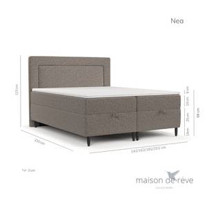 Boxspringbett Nea Braun - Breite: 180 cm