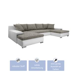 Ecksofa Boca U Form Grau - Breite: 150 cm