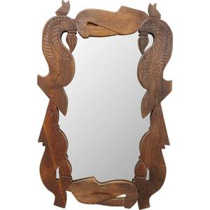 Miroir Bracket Marron - Bois massif - 110 x 172 x 6 cm