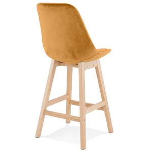 Tabouret De Bar MORISS Jaune moutarde - Jaune - Marron