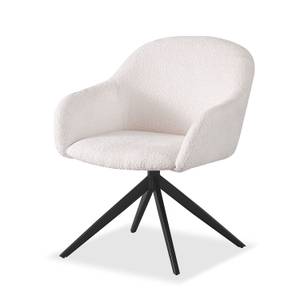 Fauteuil de salon LENA Blanc crème