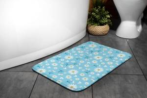 Badteppich Florales Muster 75 x 45 x 75 cm