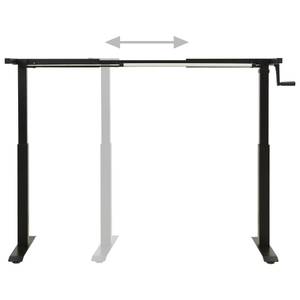 Schreibtisch-Gestell 3004268 Schwarz - Metall - 160 x 113 x 80 cm