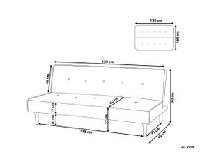 3-Sitzer Sofa VISBY Dunkelgrün - Grün