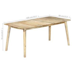 Esstisch 298291 Braun - Massivholz - Holzart/Dekor - 90 x 76 x 180 cm