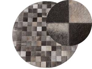 Tapis patchwork BERGAMA Marron - Gris - Marron clair