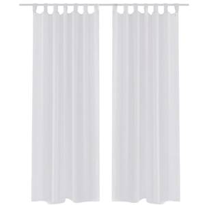 Rideau(lot de 2) 294201 Blanc - Hauteur : 245 cm