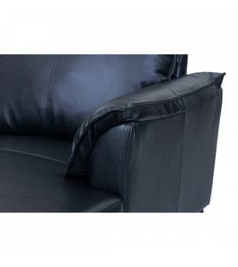 3-Sitzer Ecksofa Soul Schwarz Ecke davorstehend rechts