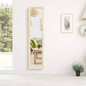 Standspiegel mit Holzrahmen Braun - Glas - 50 x 155 x 37 cm