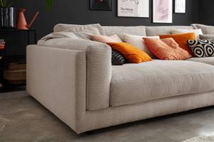 Big Sofa RAINA Taupe - Breite: 254 cm - Textil