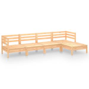 Garten-Lounge-Set Braun - Massivholz - Holzart/Dekor - 64 x 29 x 64 cm