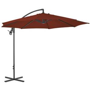 Parasol en porte-à-faux 3006337 Brun rouge