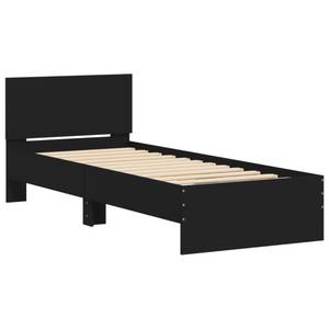 Bettgestell-K-12187 Schwarz - Holzwerkstoff - 80 x 70 x 193 cm