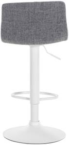 Tabouret de bar Hover Gris lumineux - Blanc