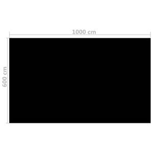 Couverture de piscine 299837-5 Noir - 600 x 1000 cm