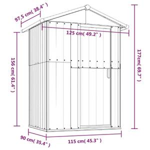 Abri de jardin 3006854 Marron