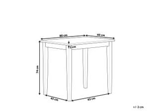 Table de salle à manger BATTERSBY Diamètre : 80 cm