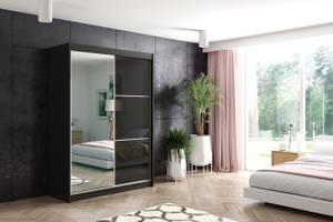 Kleiderschrank VIVI Schwarz - Breite: 150 cm