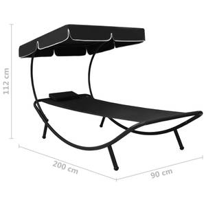 Chaise longue 3004935 Noir