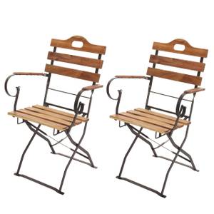 Chaise de jardin J40 (lot de 2) Marron