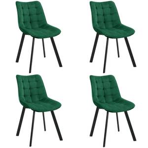 Lot de 4 Chaises SJ.33 Vert foncé - Lot de 4