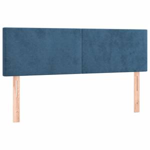 Boxspringbett 3017268-2 Dunkelblau - 144 x 203 cm