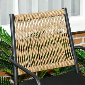 Liegestuhl-Set 863-121V00SD Polyrattan - 62 x 90 x 55 cm