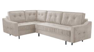 Ecksofa Akita L Beige - Ecke davorstehend links