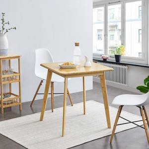 Table de salle à manger Närpes carrée Beige - Bambou - 70 x 75 x 70 cm