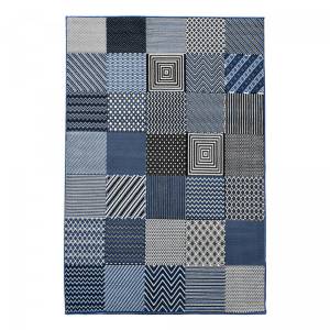 Tapis salon AF1 GEOTREM 80x150 bleu 80 x 150 cm