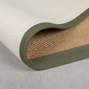 Moderner Teppich wohnzimmer Jute RIKA Khaki - 160 x 230 cm