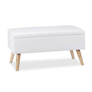 Banquette de rangement Marron clair - Blanc