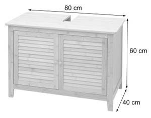 Waschbeckenunterschrank B18 80 x 40 cm