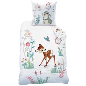 Bettwäsche Disney's Bambi & Klopfer Weiß - Textil - 135 x 200 x 1 cm
