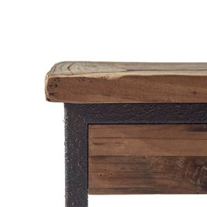 Table de nuit Shelter Island Bed Cabinet Noir - Bois massif - 40 x 70 x 40 cm