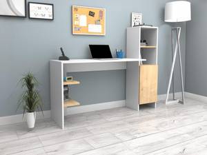 Bureau traditionnel NAROCI Beige - Bois manufacturé - 45 x 120 x 150 cm