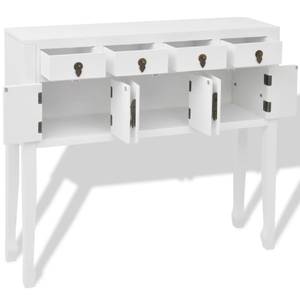 Sideboard 242647 Weiß - Massivholz - 95 x 91 x 95 cm