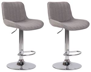 Tabouret de bar Lentini Lot de 2 Gris