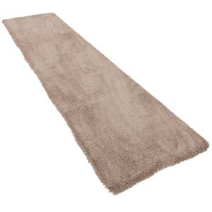 Hochflor Teppich Läufer Harmony Taupe - 100 x 300 cm