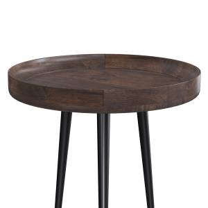 Table basse Palak Marron - Bois massif - 40 x 40 x 40 cm