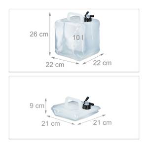 Faltbarer Wasserkanister im 4er Set 22 x 26 x 22 cm