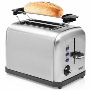 Toaster Grau - Metall - 18 x 19 x 38 cm