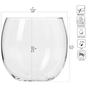Krosno Harmony Trinkgläser Glas - 10 x 9 x 10 cm