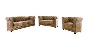 Ely 2-Sitzer Chesterfield Sofa Beige