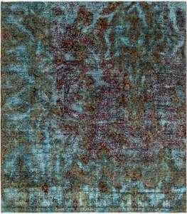 Tapis Vintage Royal XXV Bleu - Textile - 201 x 1 x 226 cm