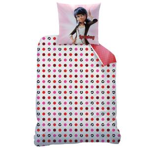 Bettwäsche Miraculous Ladybug Pink - Rot - Textil - 135 x 200 x 1 cm