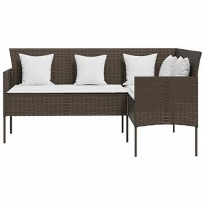 Sofagarnitur Braun - Polyrattan - 50 x 71 x 90 cm